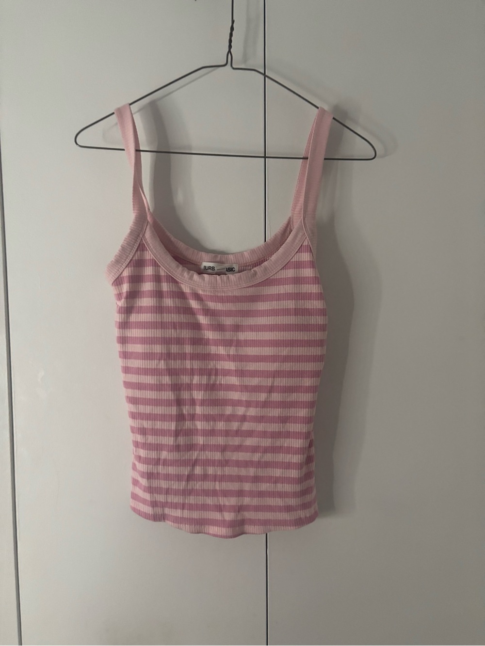 Pink Striped Tank Top